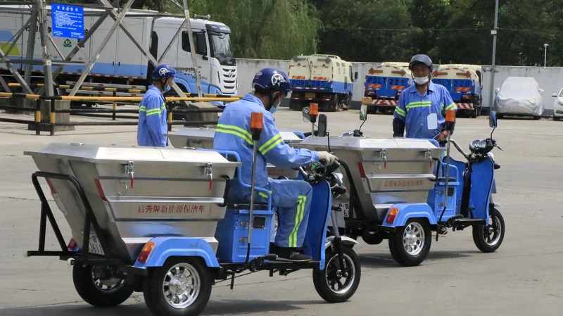 三輪保潔車客戶交貨現場